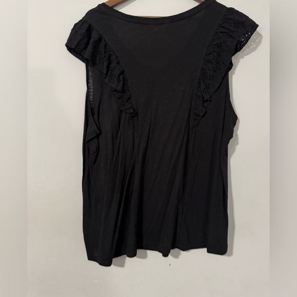 Terra & sky - Black ruffle Cap sleeves - Picture 6 of 6